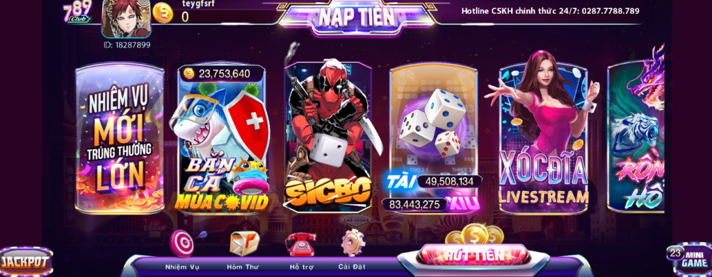 Kho game giải trí 789club